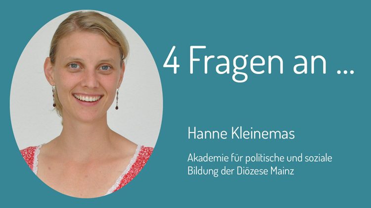 Die vier Fragen zum Thema Zivilcourage beantwortet Hanne Kleinemas vom Haus am Maiberg.